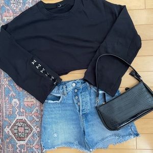 Joes jeans cropped sweatshirt